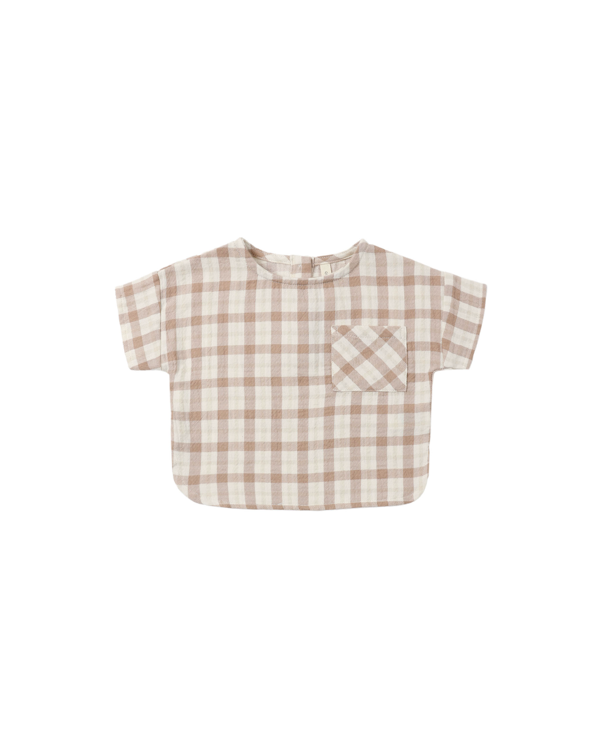 Woven Boxy Top || Rustic Plaid