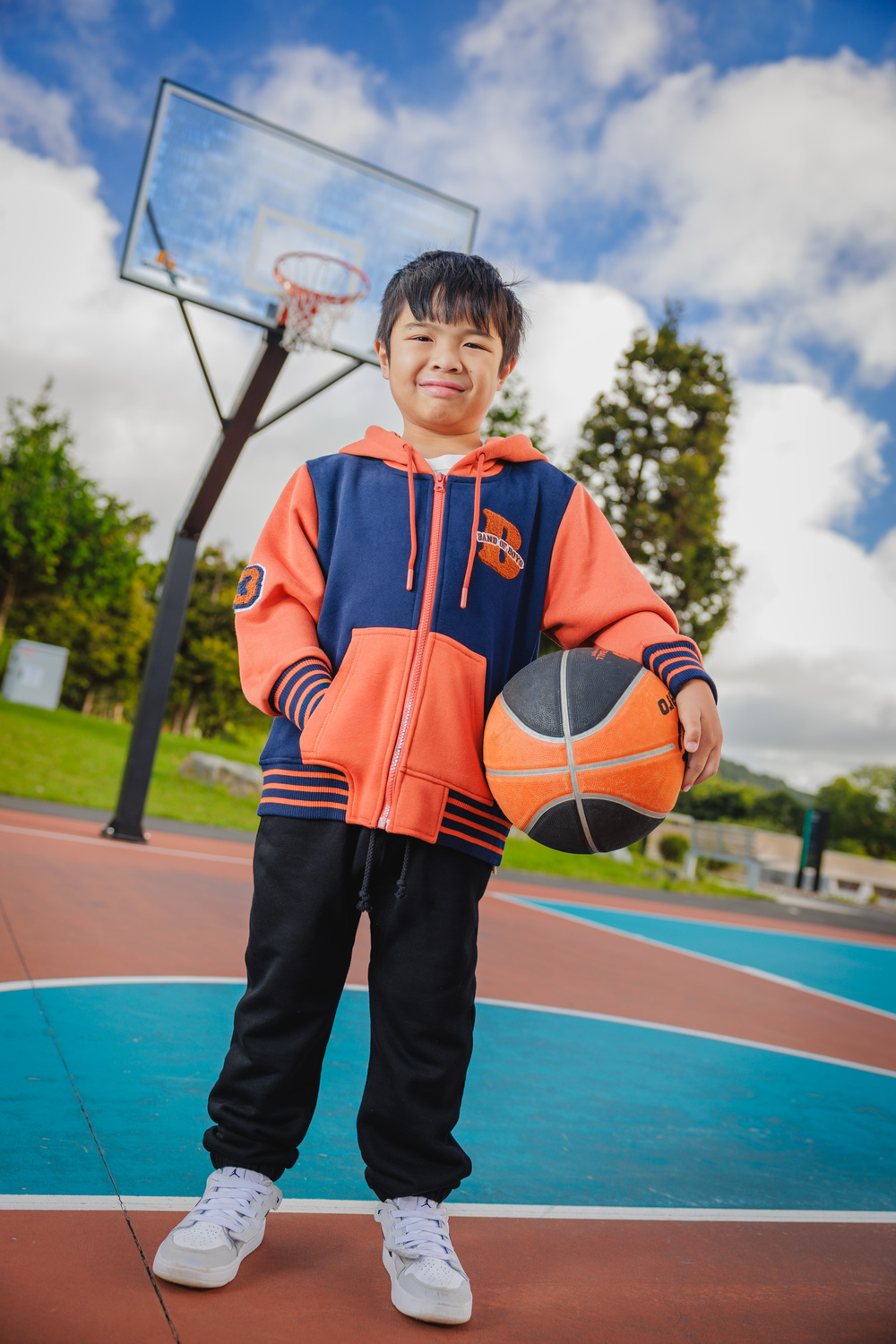 Retro Winter Basketball Hoodie