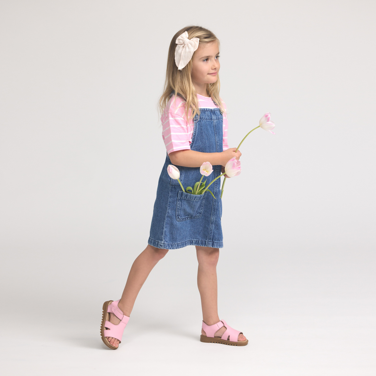 Cleo Sandal || Candy Pink