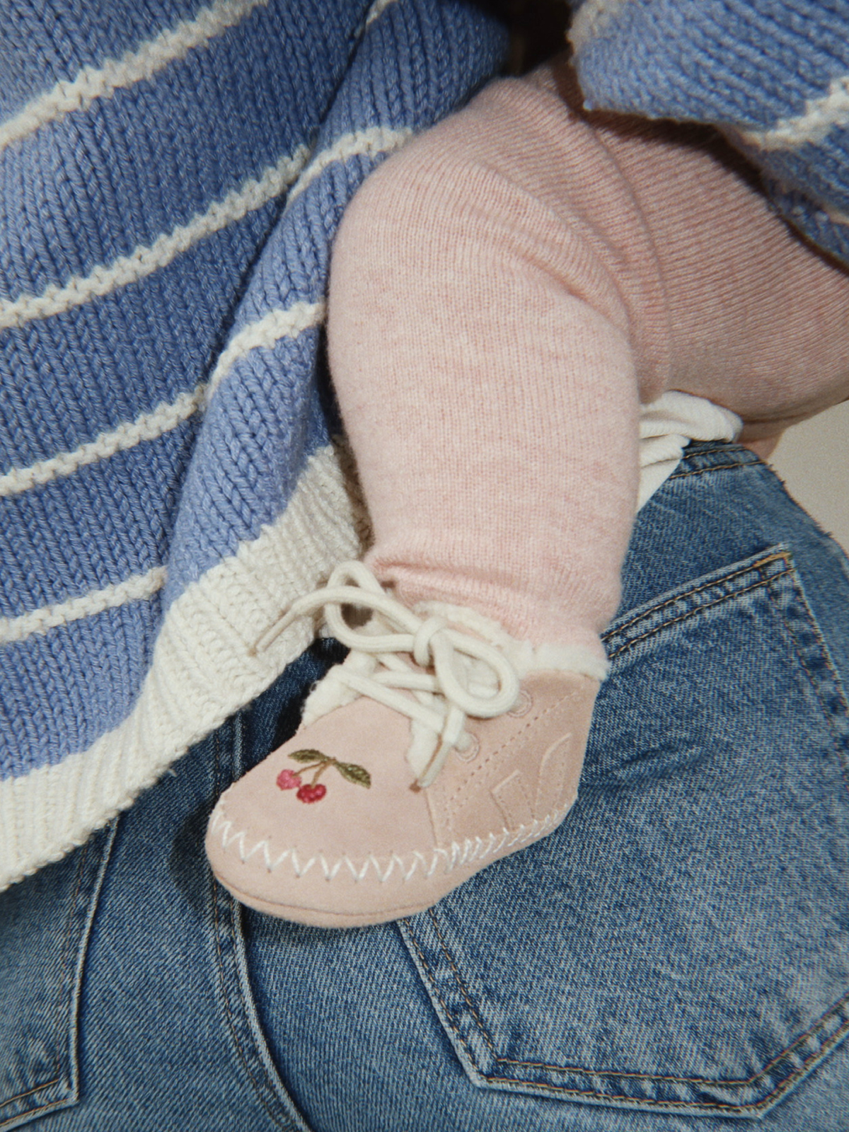 Baby VEJA x Konges Sløjd Suede Shoe || Blush