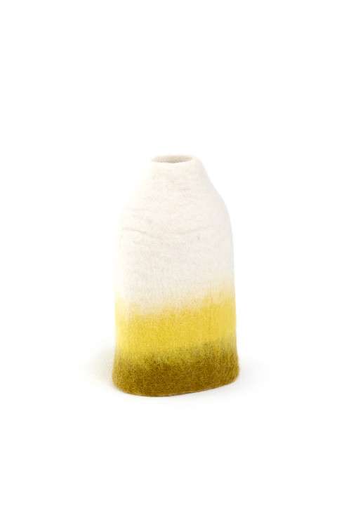 Shade Bell Vase Cover || Lemon/Pistachio