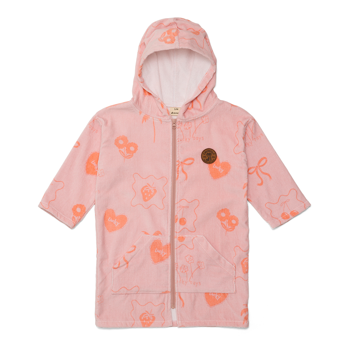 Everywhere Zip Up Towel || Pink