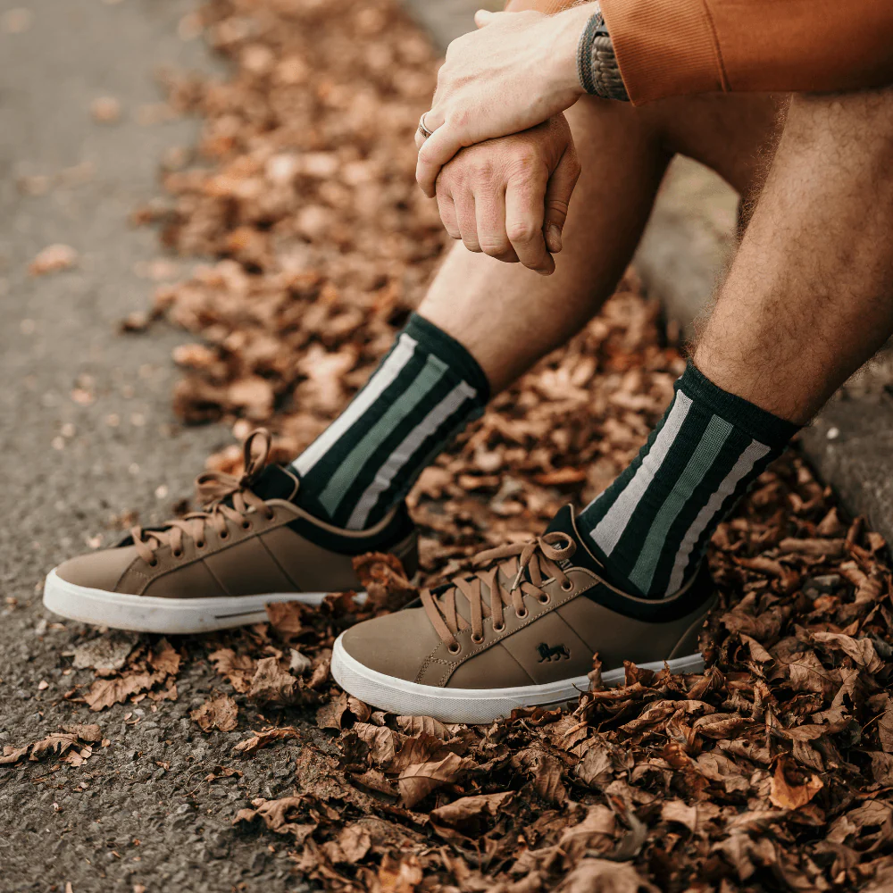 Mens Merino Crew Sock || Flax