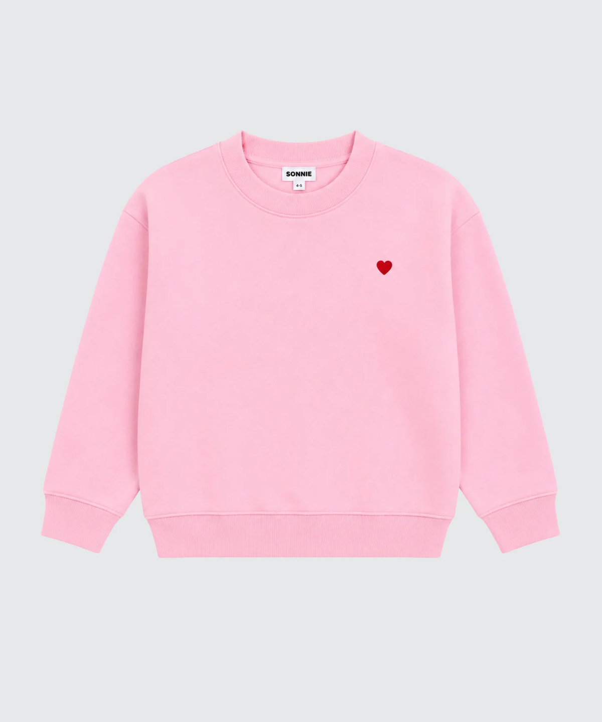 Heart Crewneck || Baby Pink