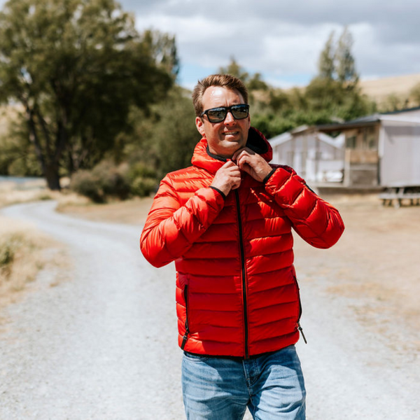 Jimmy - Men's Packable Down Jacket || Red - William Bee