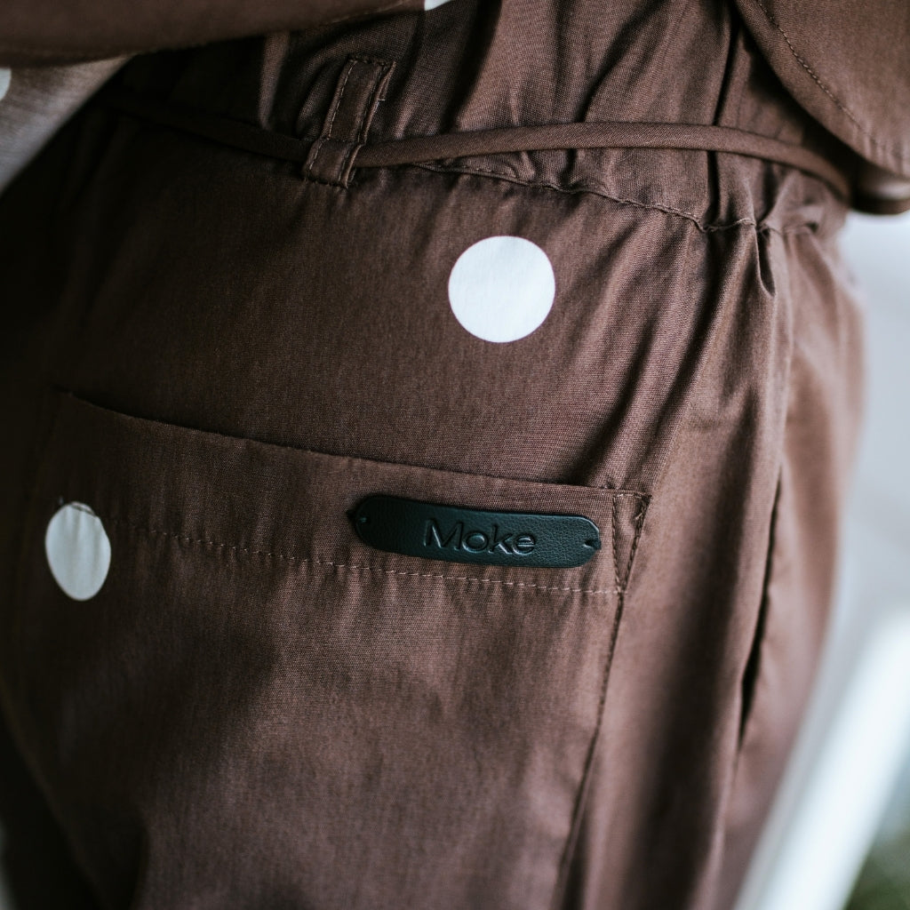 Juno - Womens Relaxed Pant || Chocolate Spot