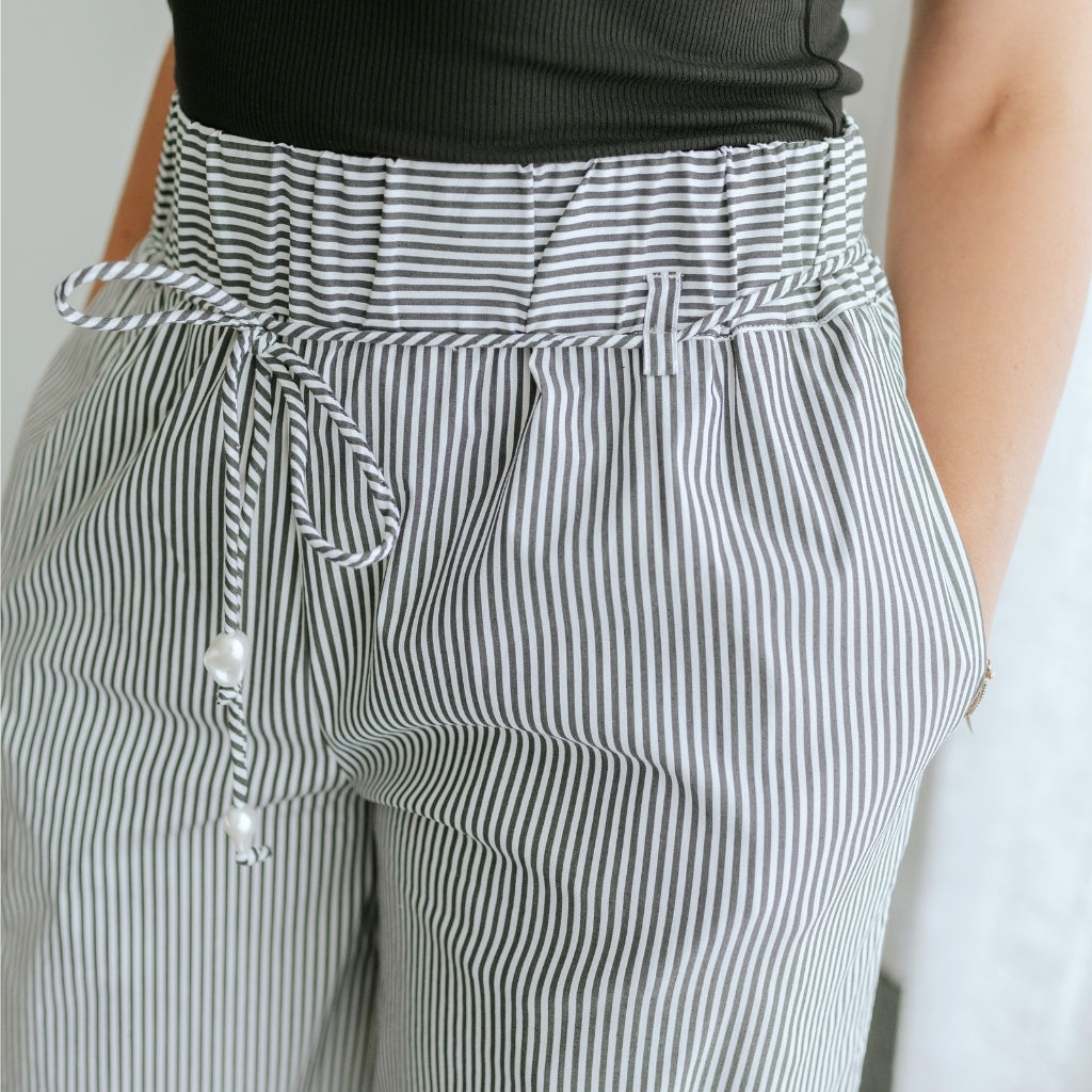Juno - Womens Relaxed Pant || Stripe