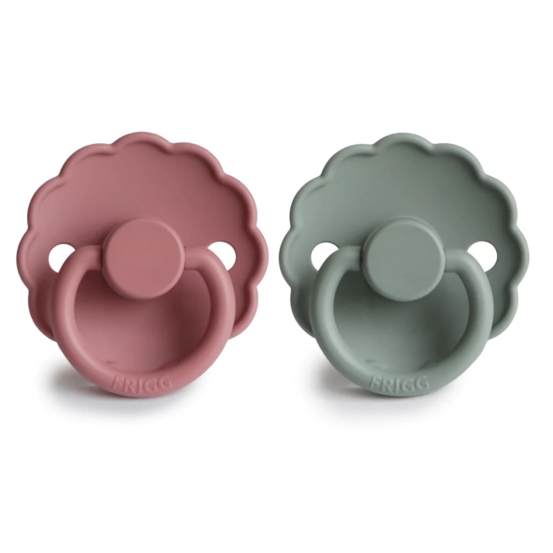 Daisy Pacifier - French Grey/Woodchuck Silicone