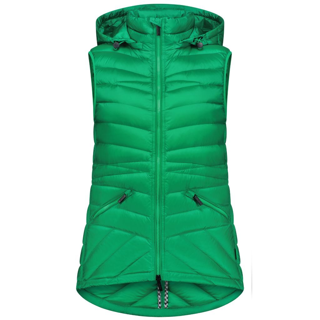 Mary-Claire - Women&#39;s Packable Down Vest || Emerald