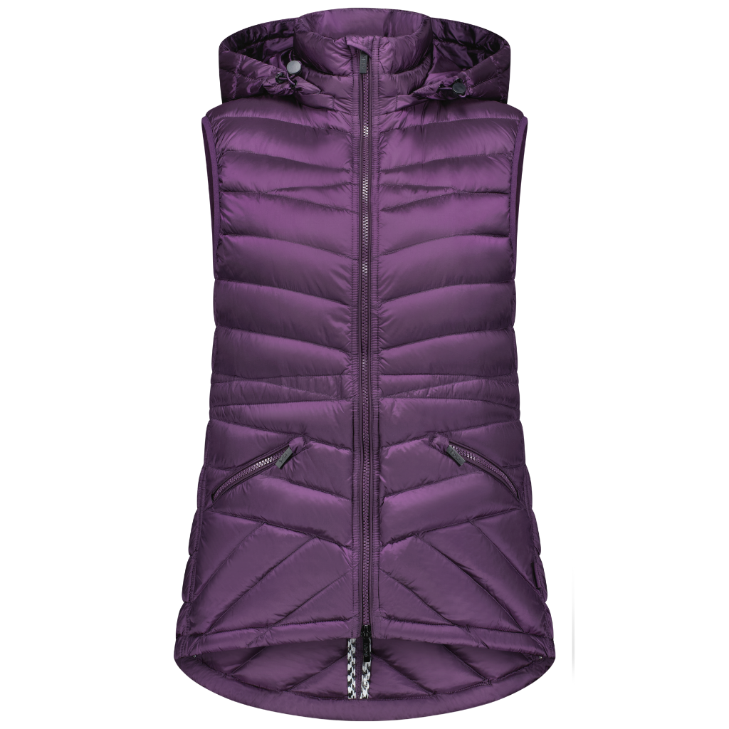 Mary-Claire - Women&#39;s Packable Down Vest - Midnight Plum