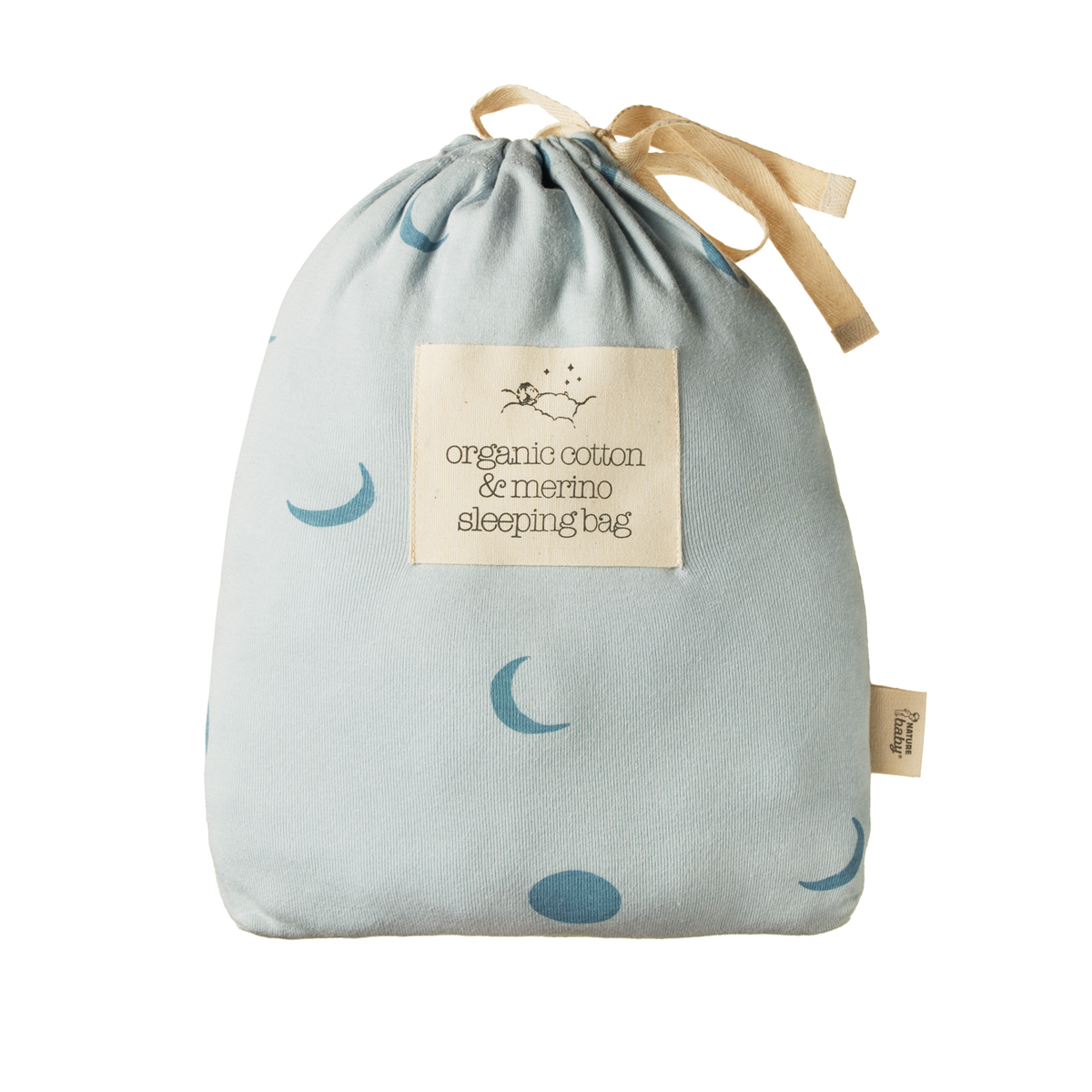 Cotton/Merino Sleeping Bag - Lunar Blue