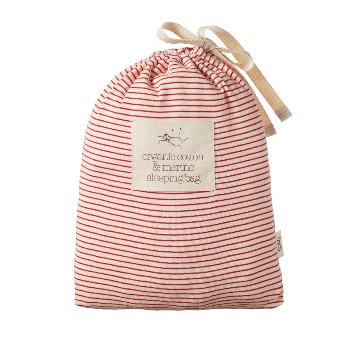 Cotton/Merino Sleeping Bag - Red Pinstripe