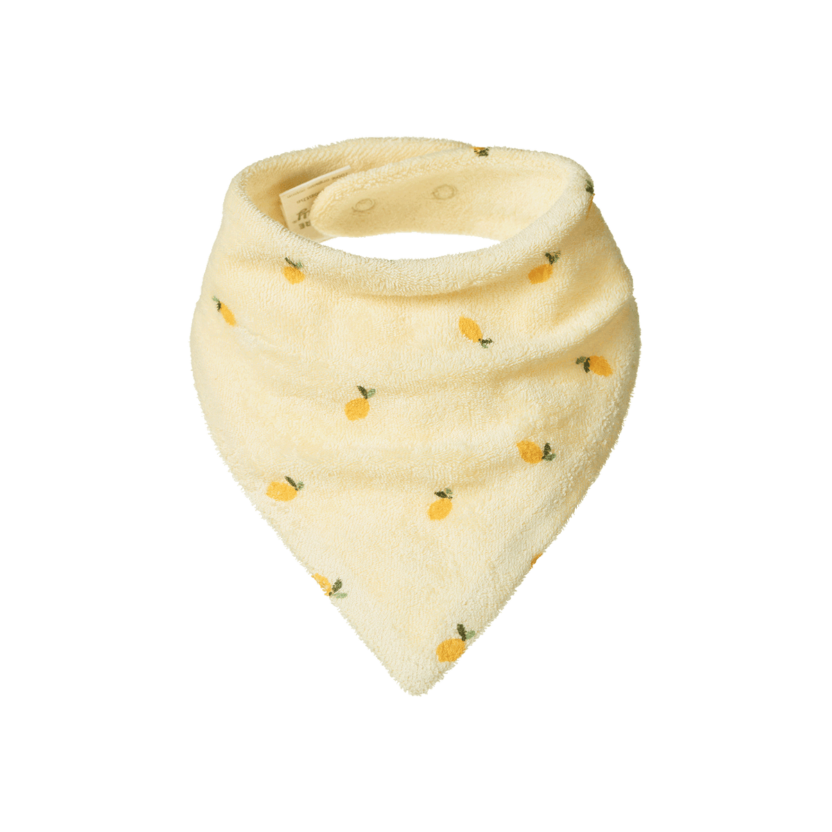 Terry Triangle Bib - Little Lemon Cream