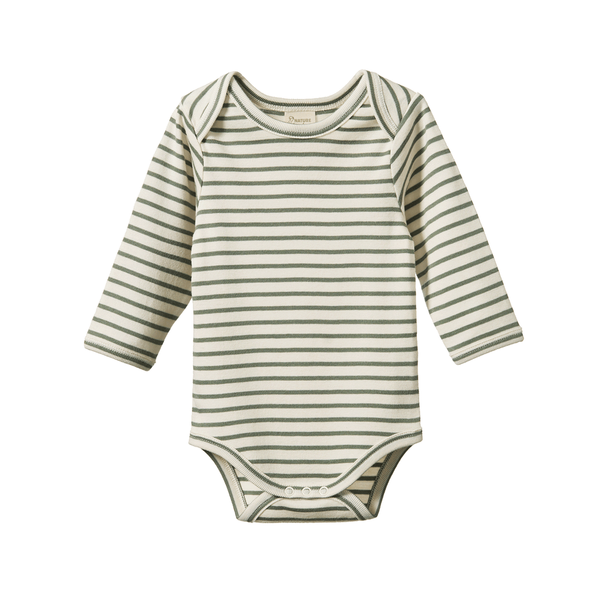 Long Sleeve Bodysuit || Nettle Sailor Stripe