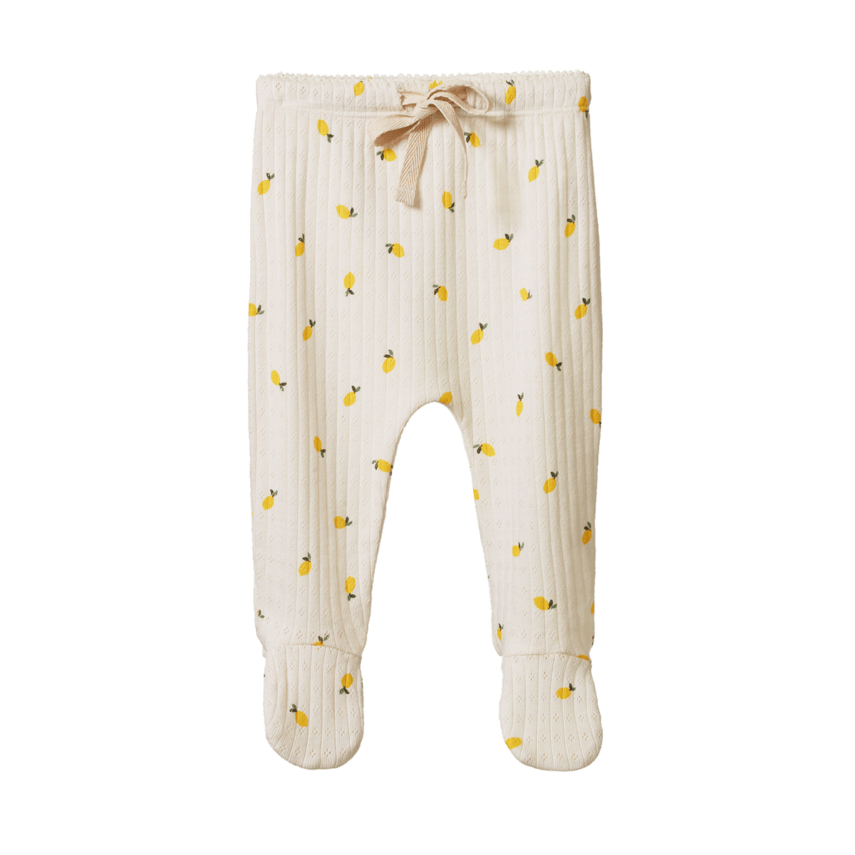 Footed Rompers Pointelle || Lemon Print