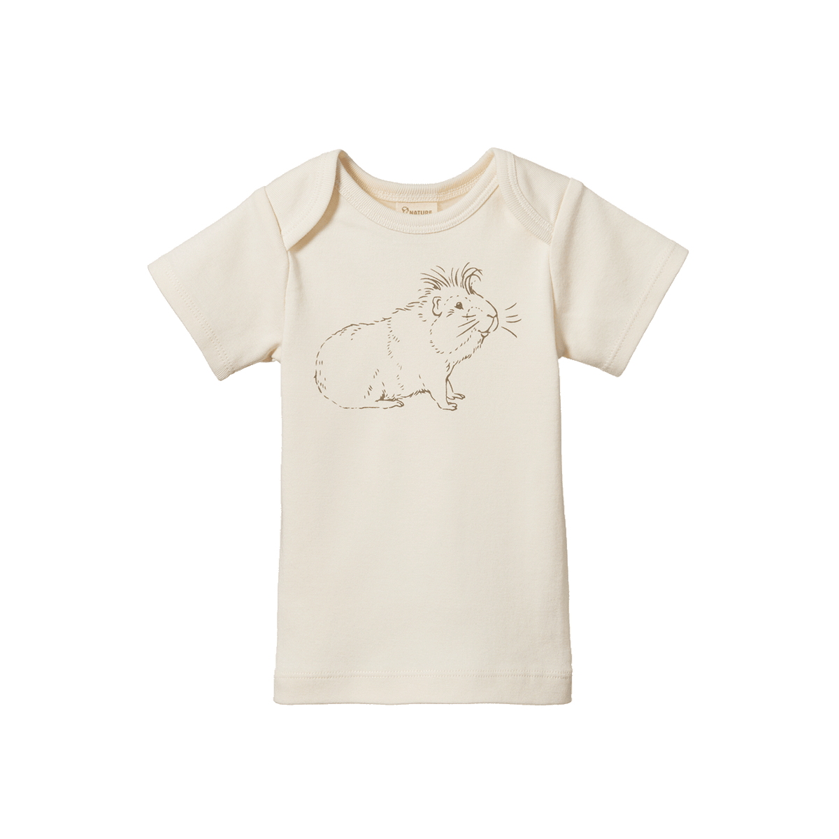 Short Sleeve Simple Tee || Guinea Pig Gala Natural