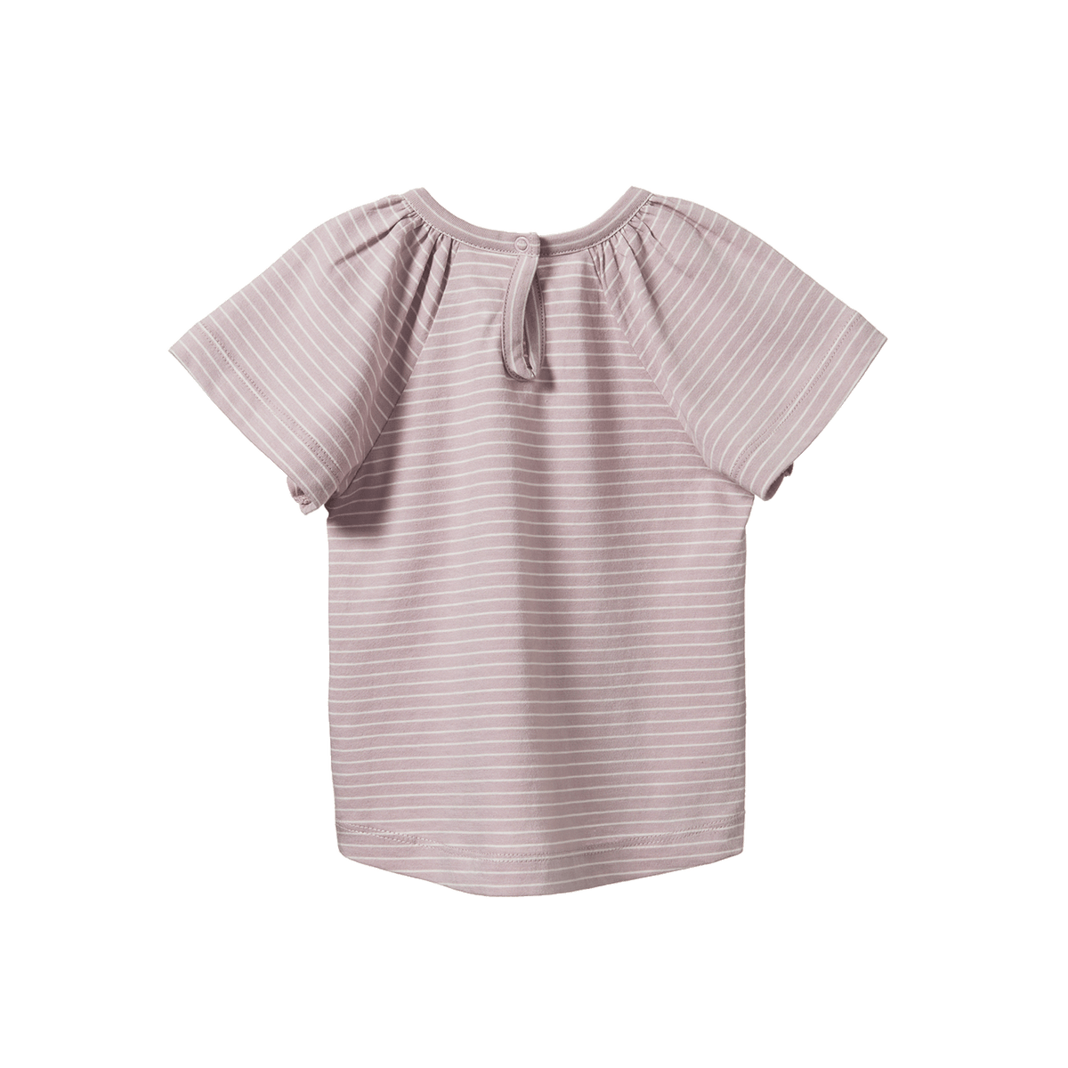 Faye Tee || Lilac/Natural Pinstripe