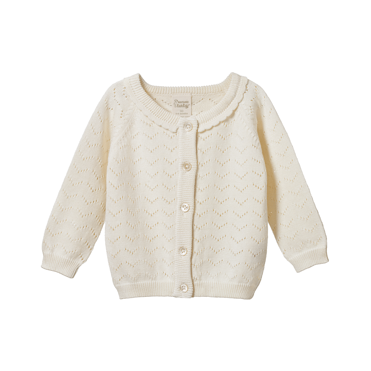 Piper Cardigan || Natural Pointelle