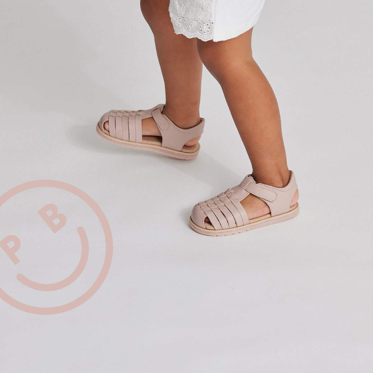 Frankie Sandal || Soft Pink