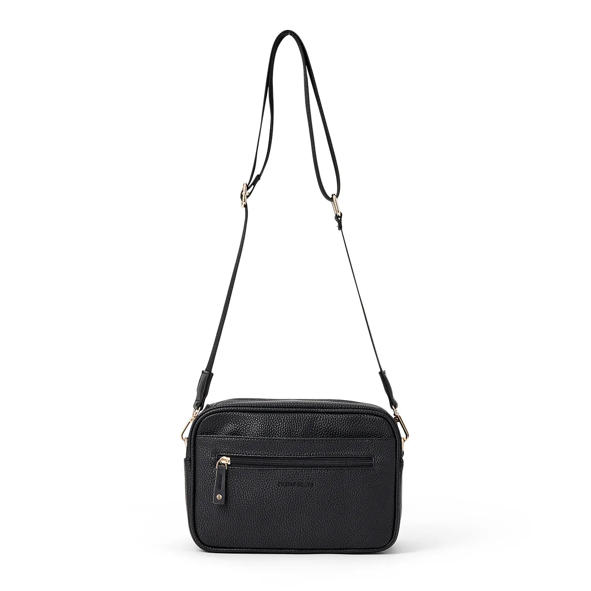 Harper Cross Body Bag || Black Pebble