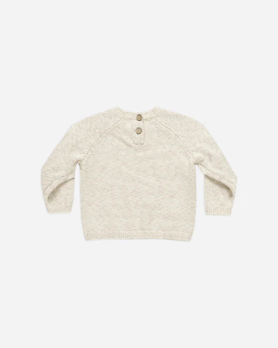 Knit Sweater || Speckled Natural