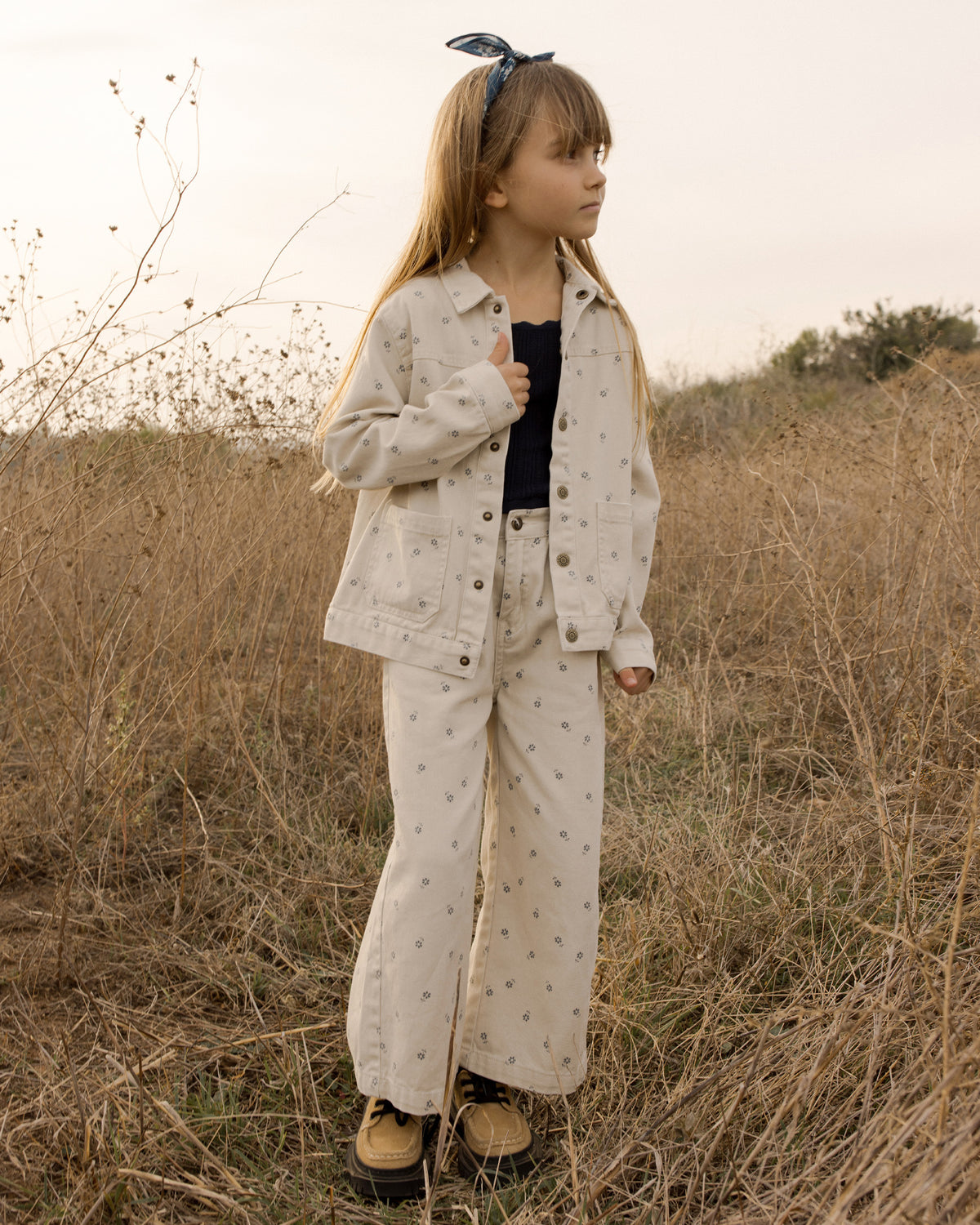 Denim Chore Coat || Blue Daisy