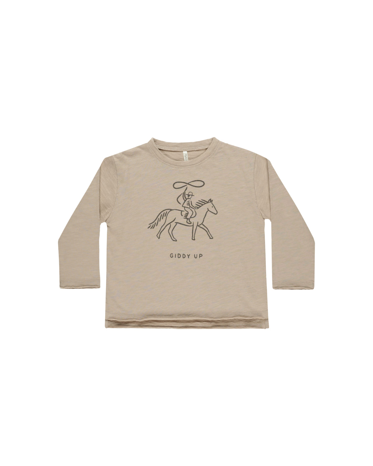 Raw Edge Long Sleeve Tee || Giddy Up