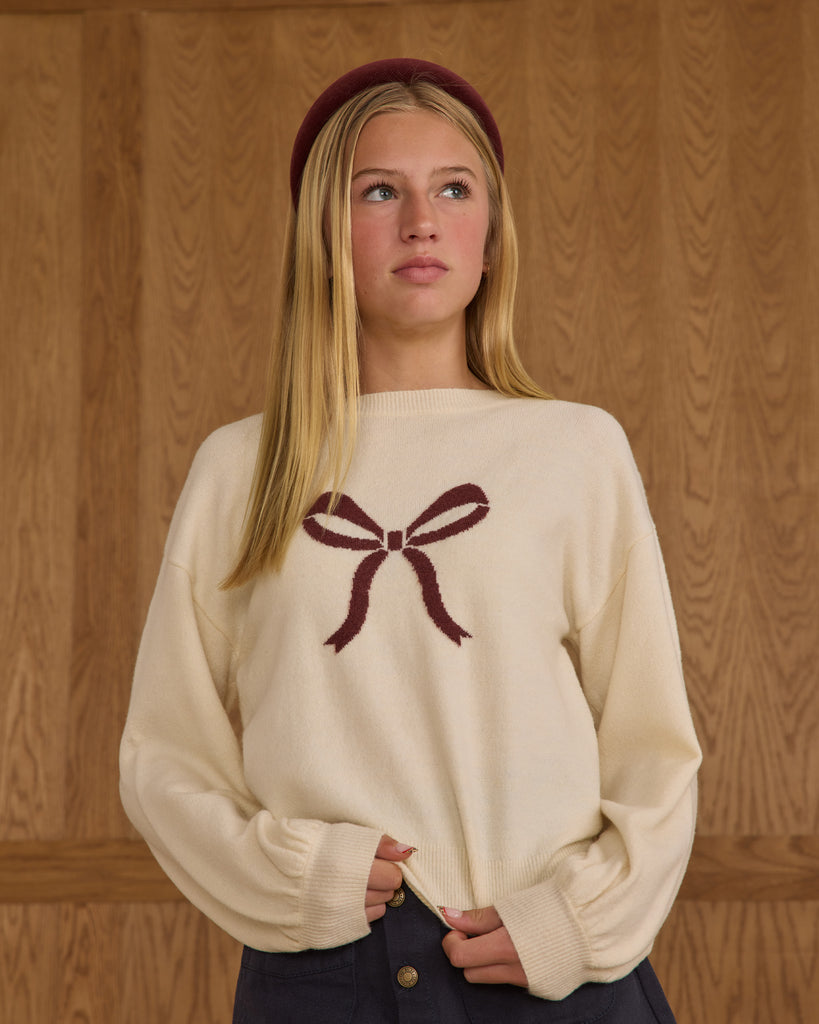 Aspen Sweater Teen || Bow