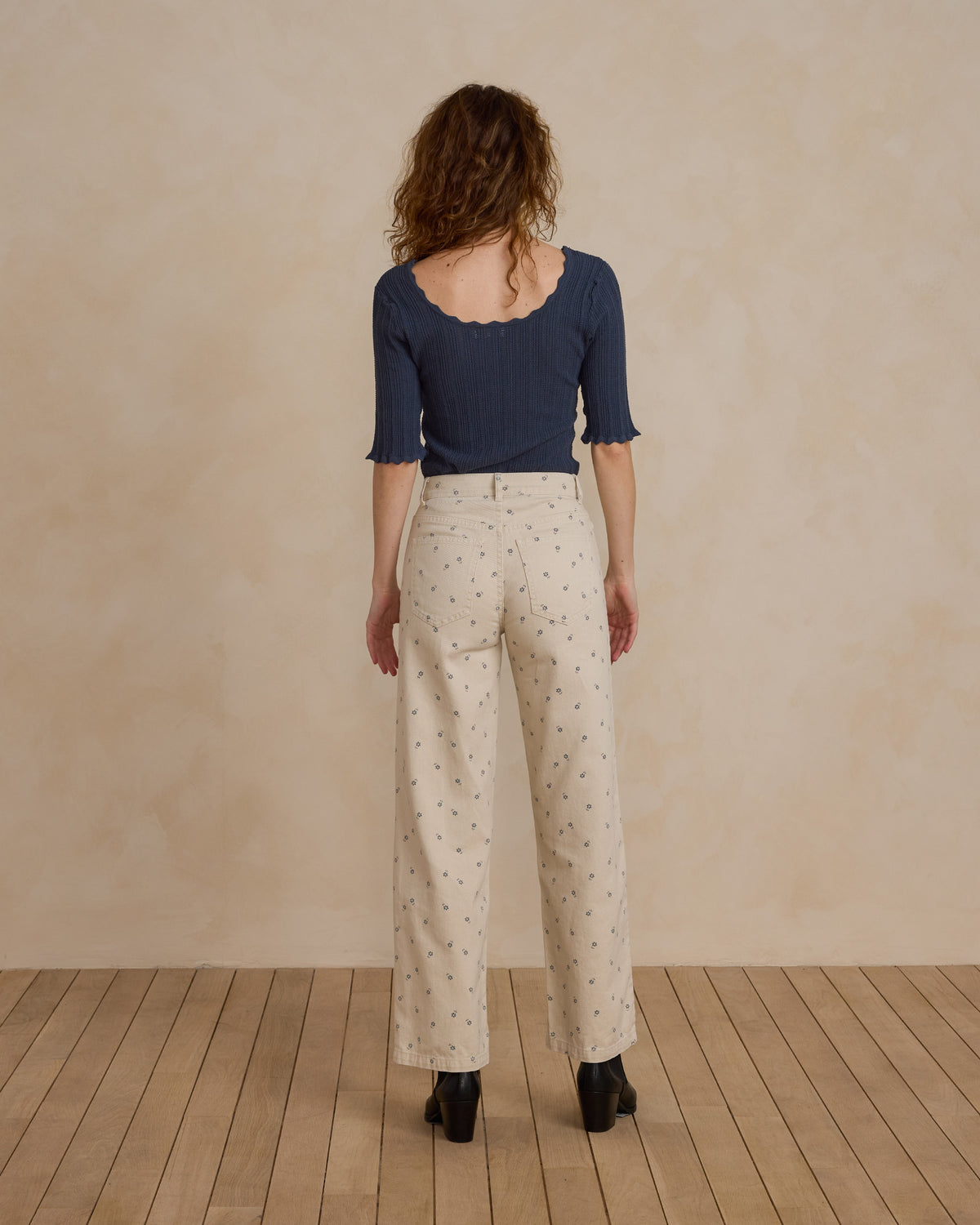 Straight Leg Pant || Blue Daisy