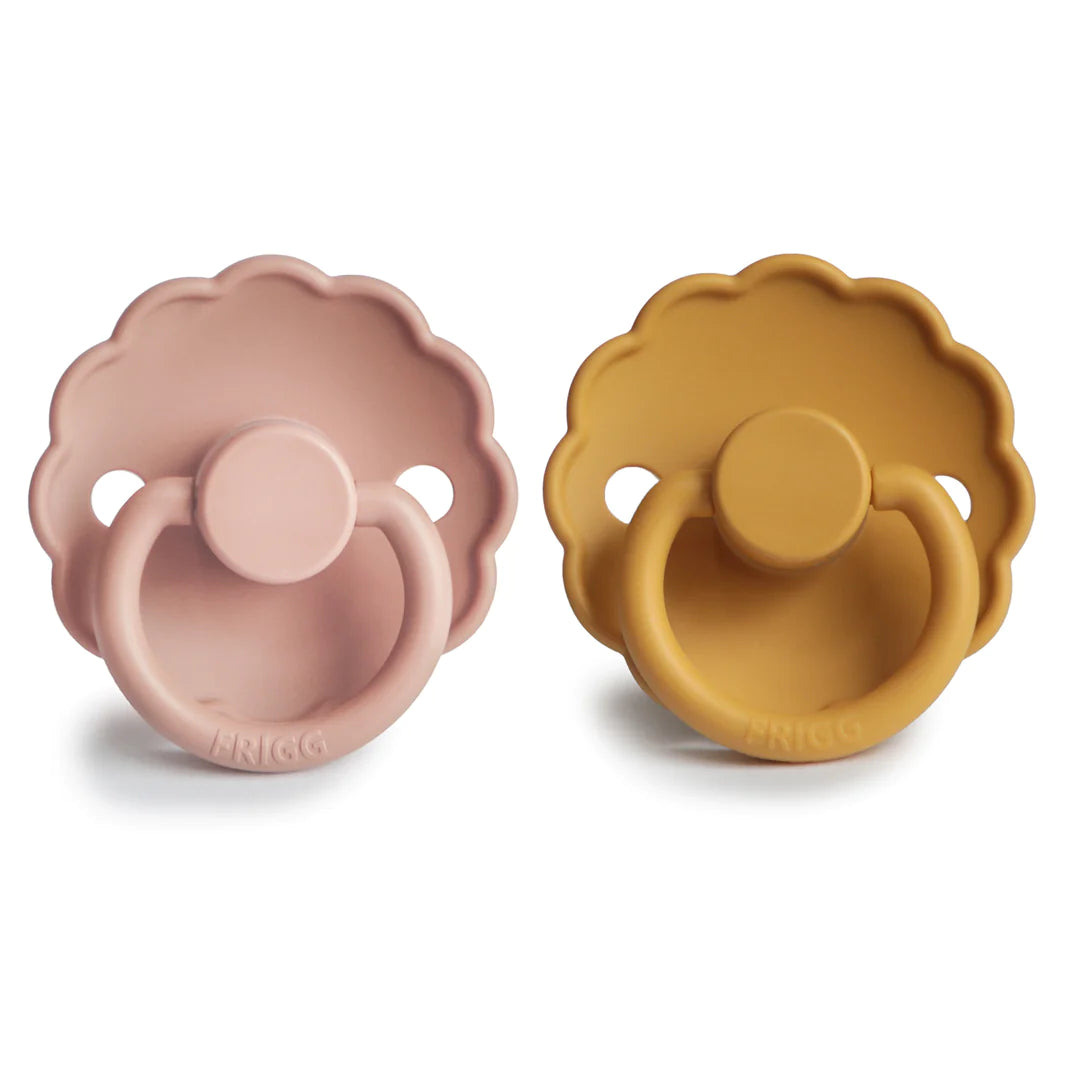 Daisy Pacifier - Honey Gold/Rose Gold Silicone