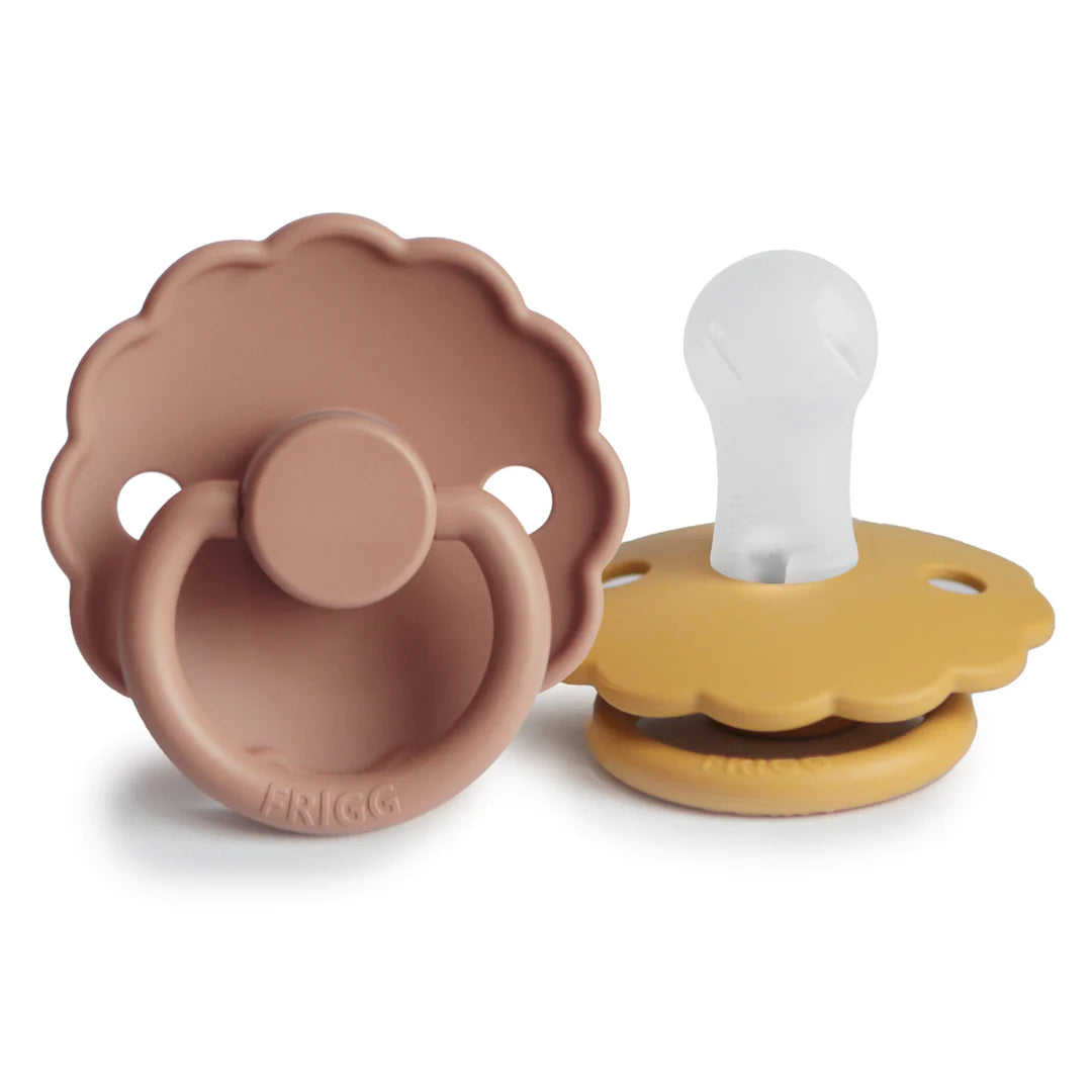 Daisy Pacifier - Honey Gold/Rose Gold Silicone