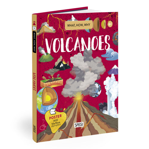 What How Why Book &amp; Poster - Volcanoes