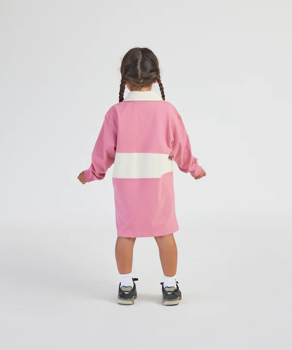 Classic Rugby Dress - Pink