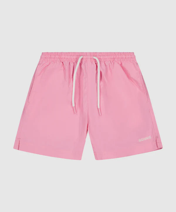 Nylon Sports Shorts || Pink