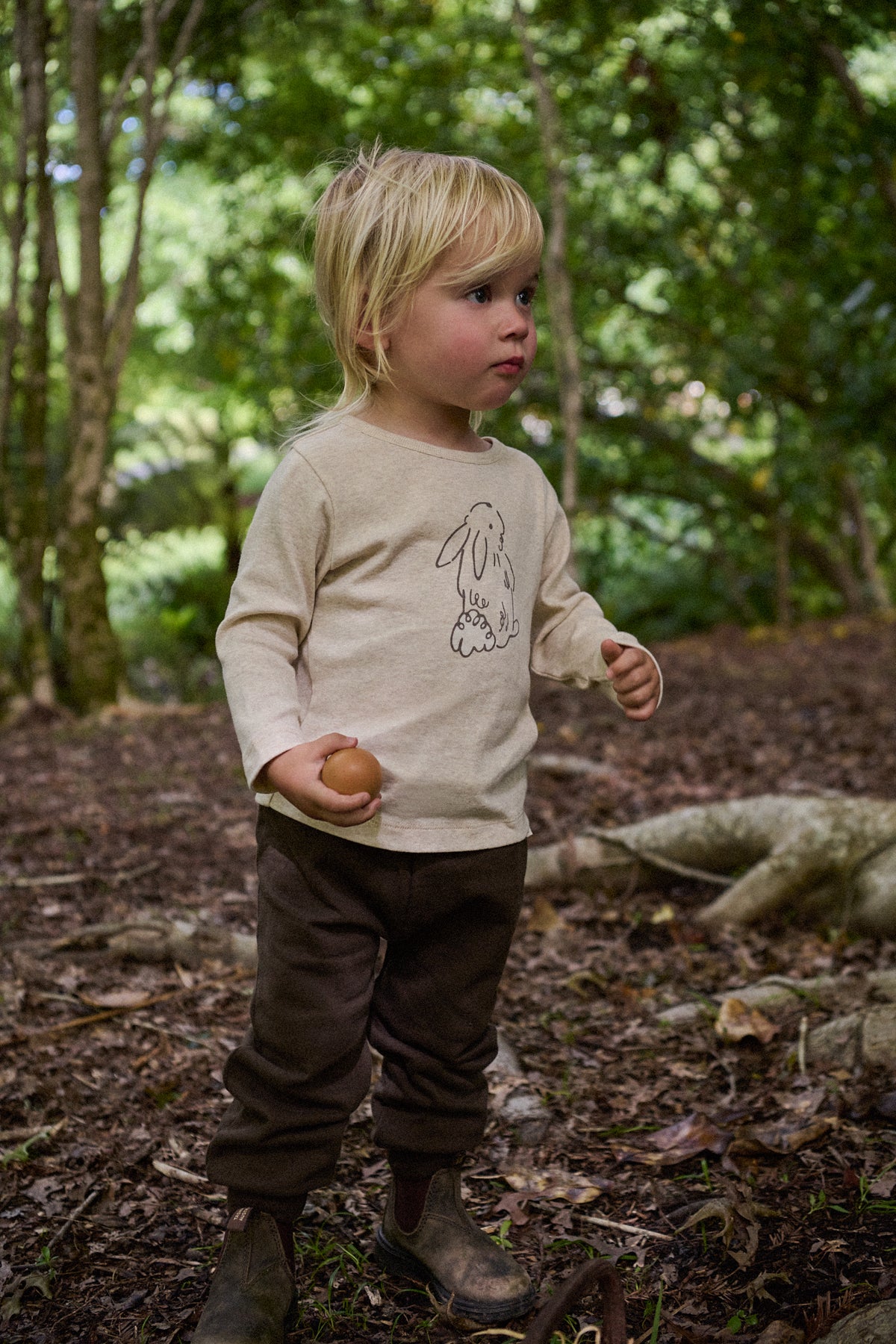 Long Sleeve River Tee || Bramble Bunny Print