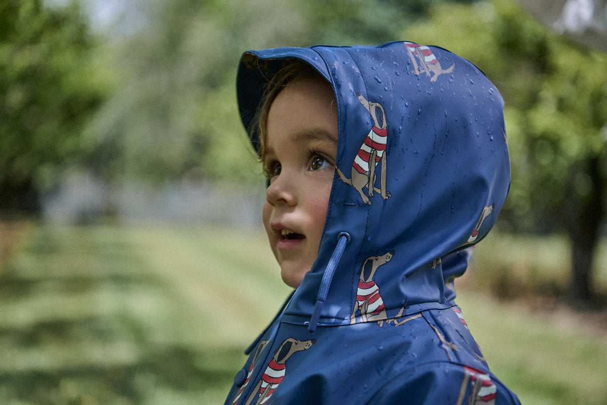 Raincoat || Best Friend Indigo Print