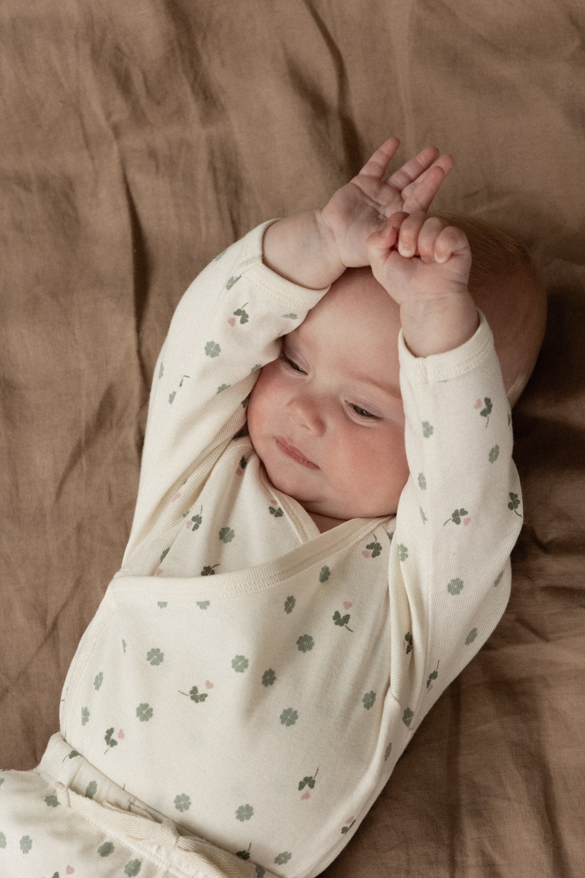 Long Sleeve Kimono Bodysuit || Lucky Print