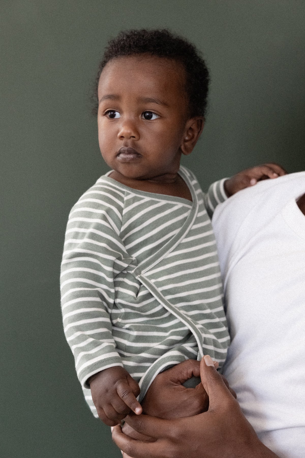 Kimono Jacket || Nettle Twin Stripe