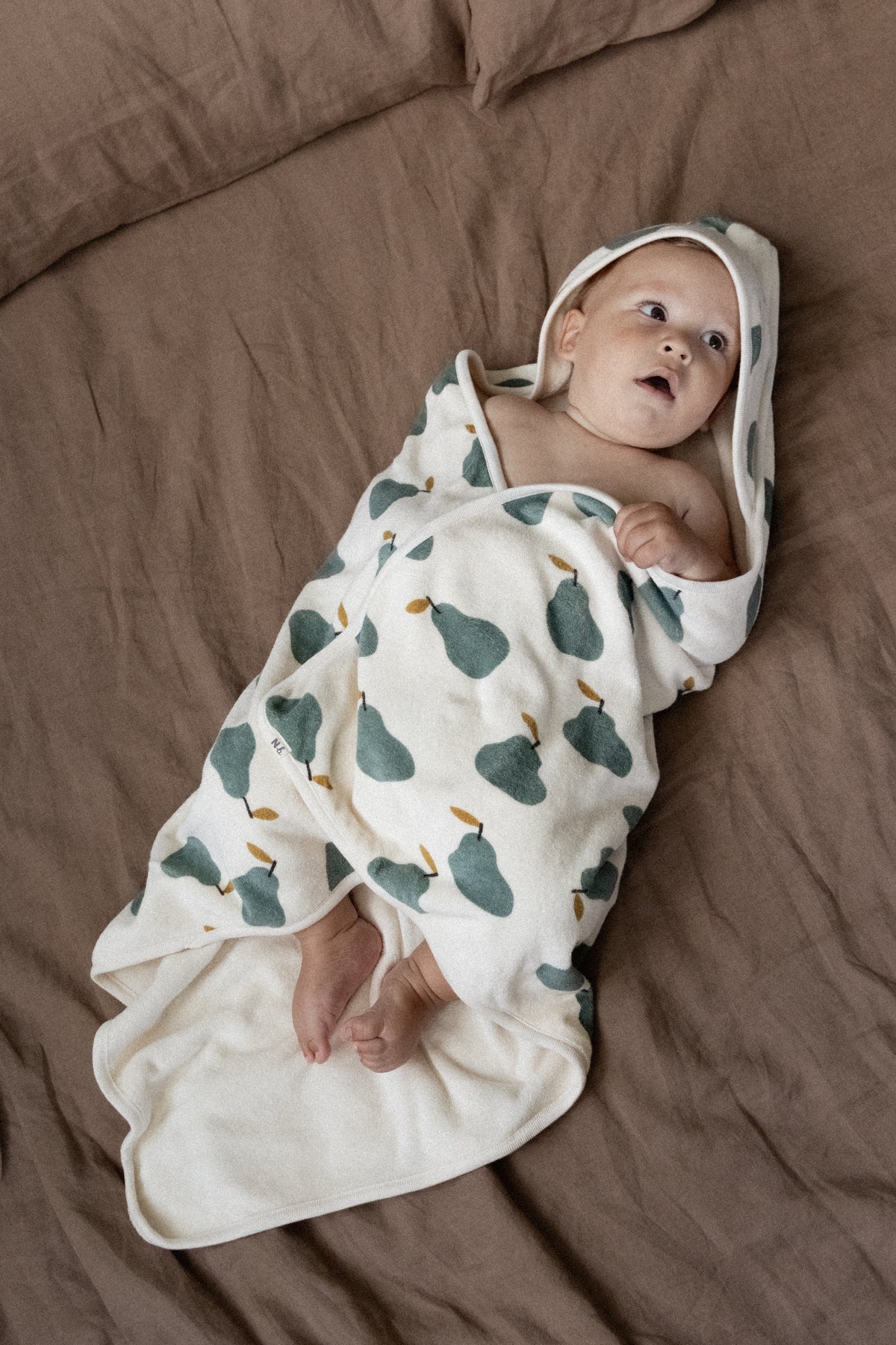 Organic Cotton Hooded Towel || Petite Pear