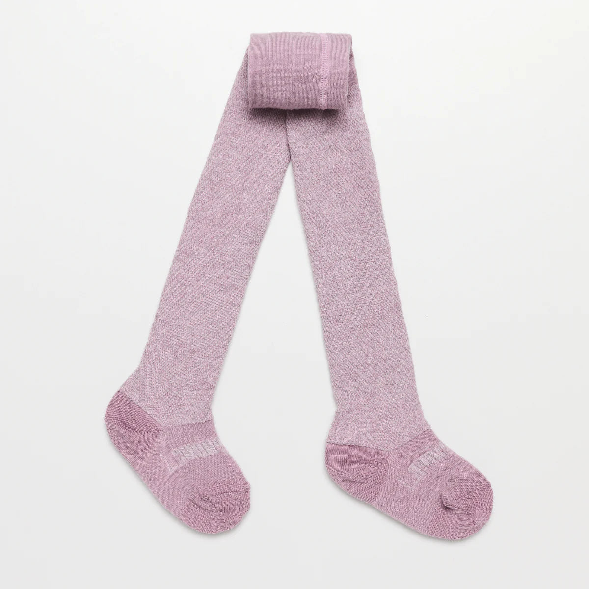 Baby &amp; Child Merino Wool Tights Textured Knit || Lilac Chalk