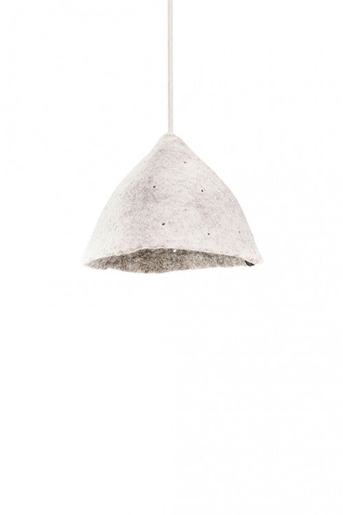 Reversible Tipi Lampshade S || Natural/Light Stone