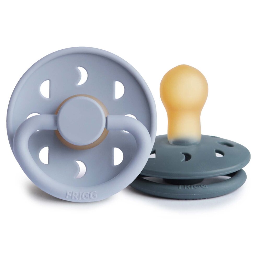 Moon Phase Pacifier - Powder Blue/Slate