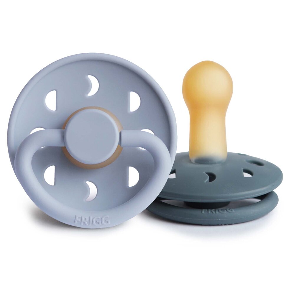 Moon Phase Pacifier - Powder Blue/Slate