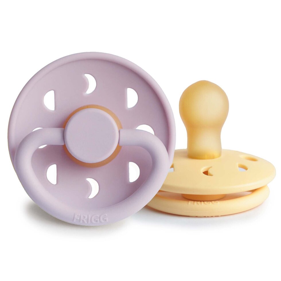 Moon Phase Pacifier - Pale Daffodil/Soft Lilac