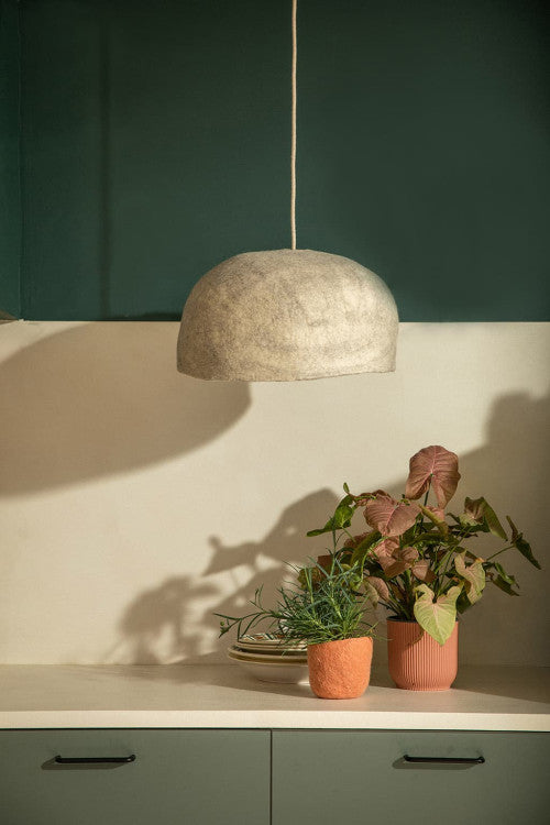 Reversible Yurte Lampshade || Light Stone/Natural