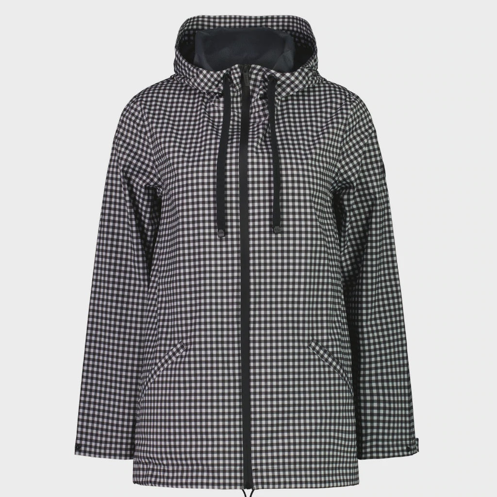 Kimbo - Women's Seam Sealed Rain Jacket - Gingham