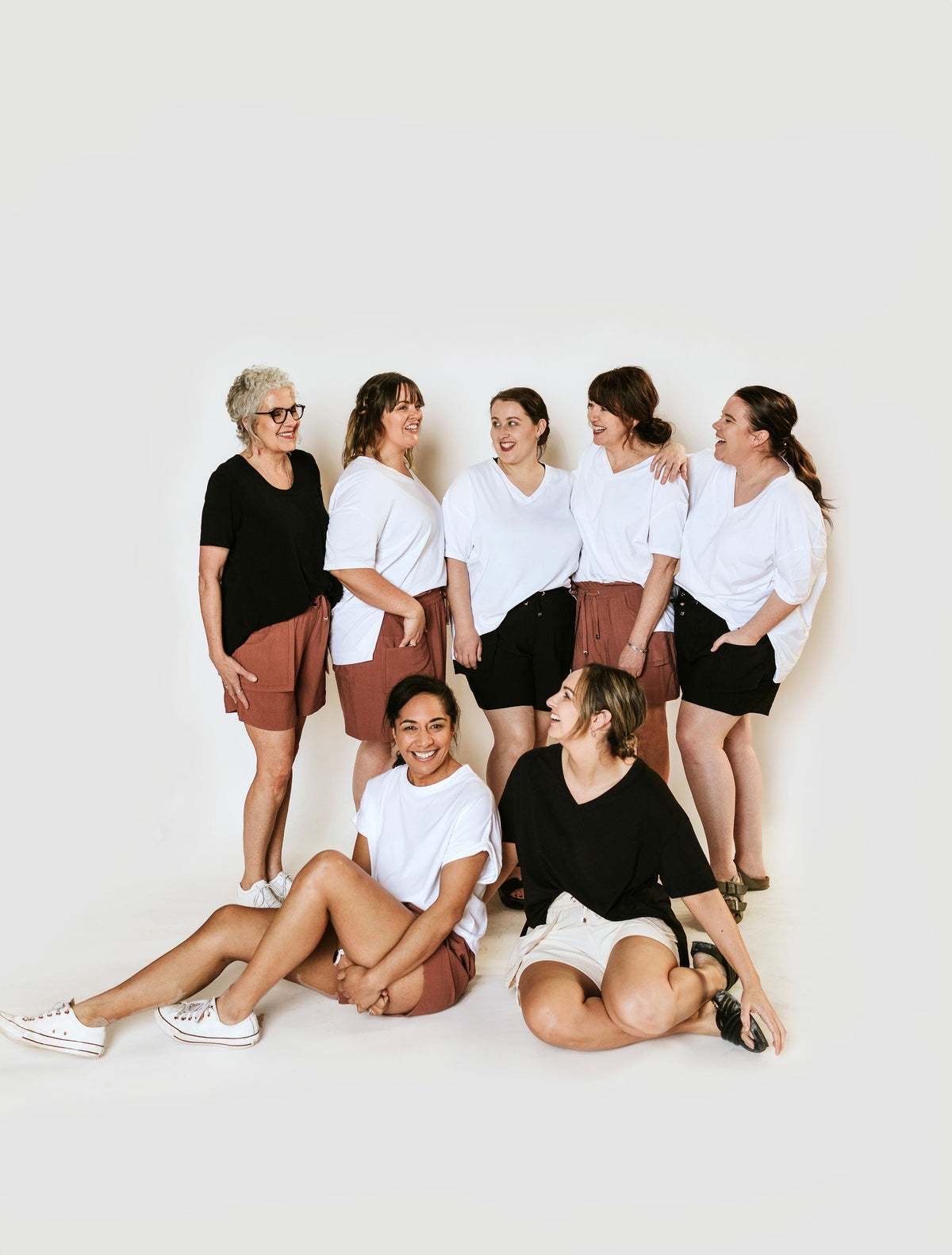 Jenna - Women&#39;s Paperbag Shorts - Coconut Milk