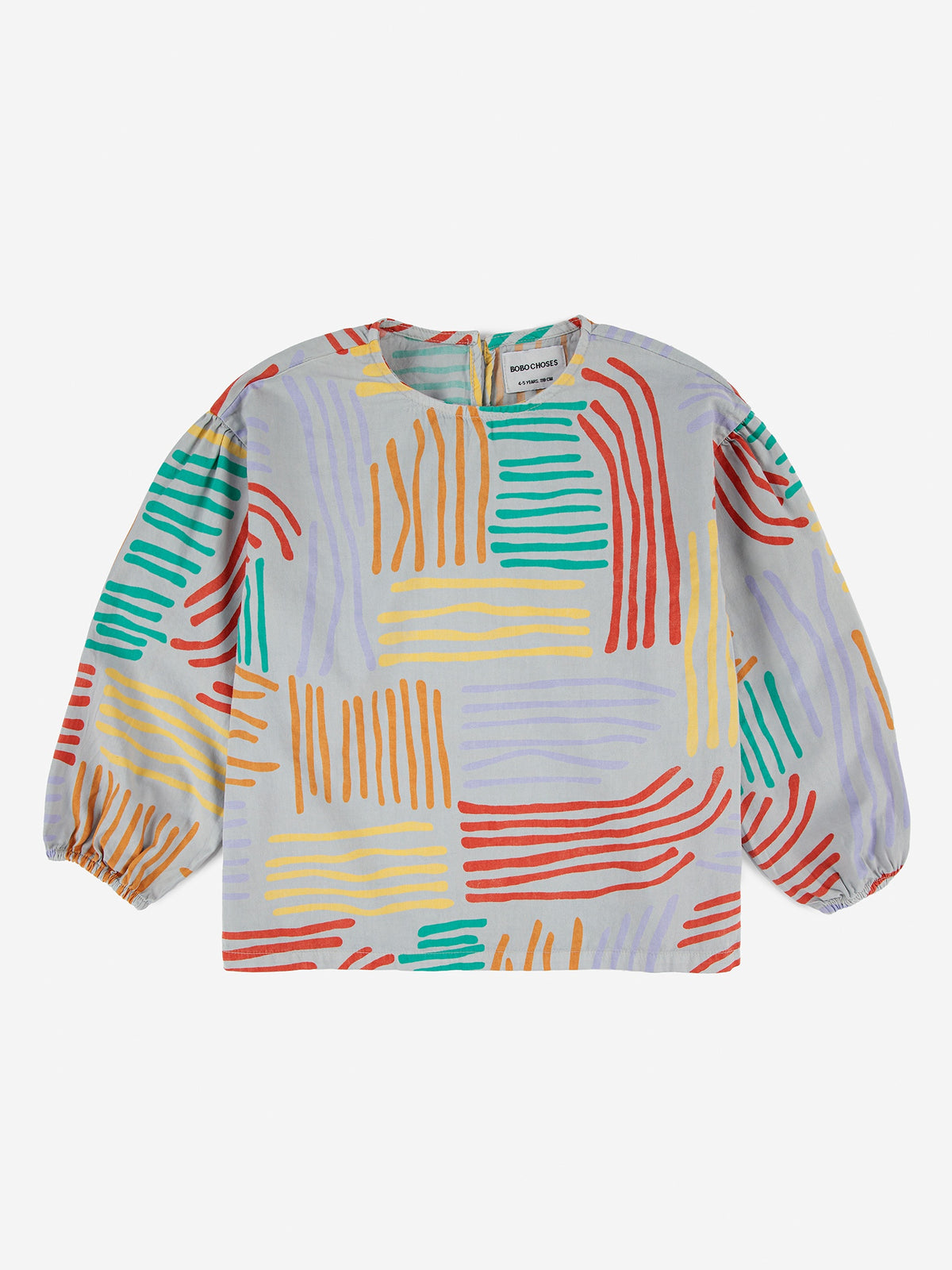 Crazy lines all over long sleeve shirt