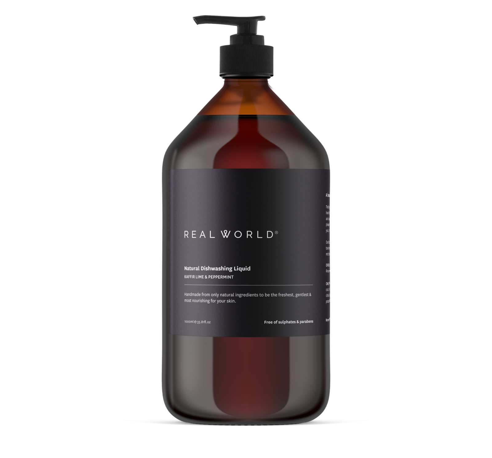 NATURAL DISHWASHING LIQUID - KAFFIR LIME & PEPPERMINT - William Bee