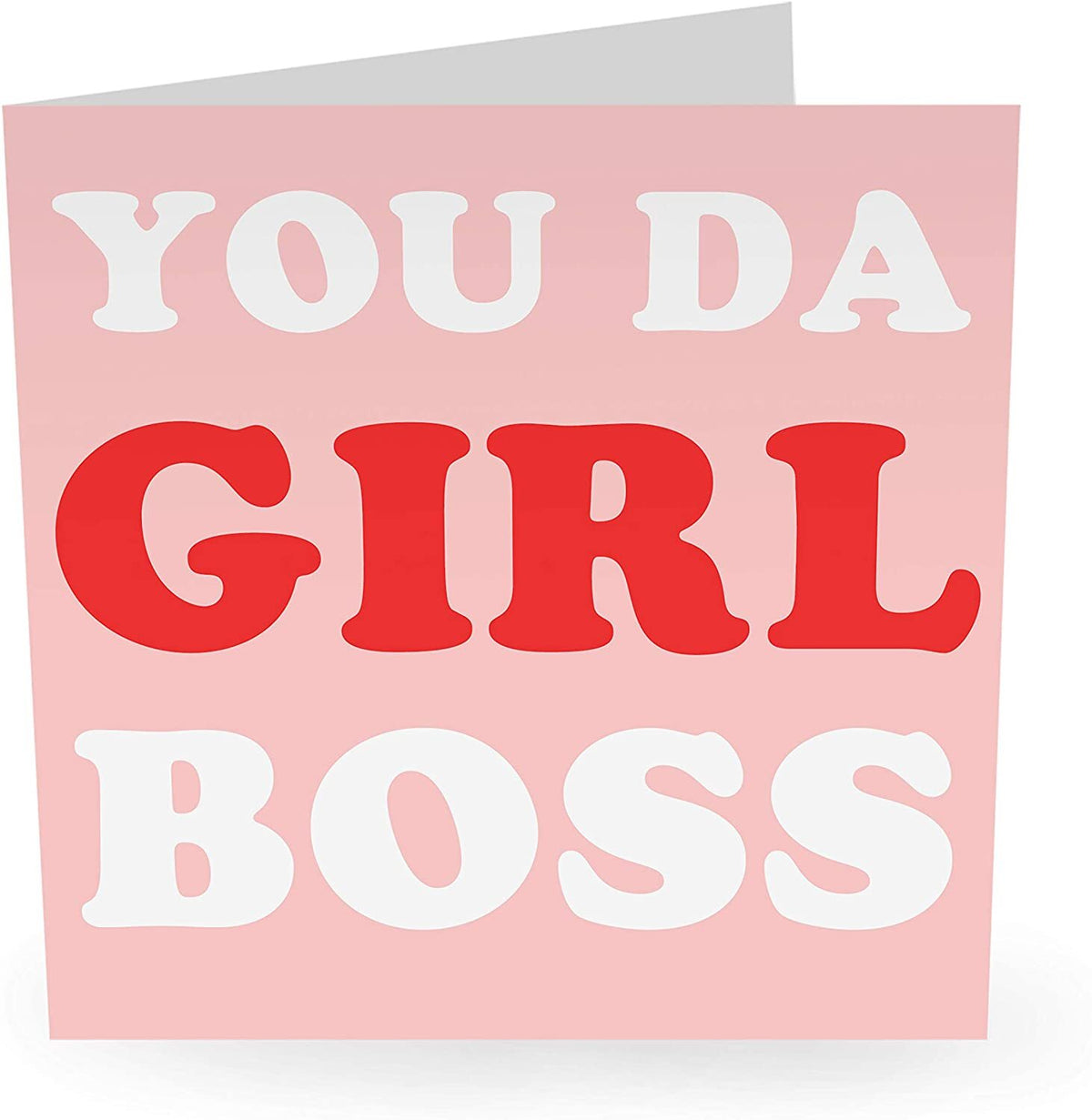 Girl boss greeting card